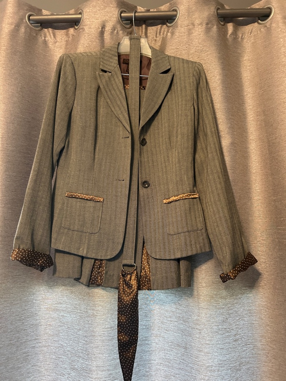 Chadwick's Brown Satin-Look Lining Jacket